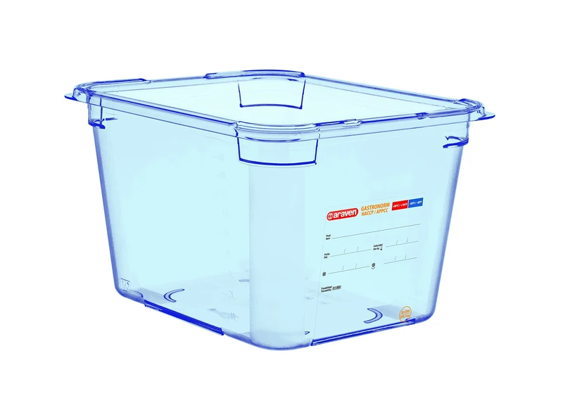 Araven ABS (BPA Free) Blue Container - GN 1/2 200mm - Image 1