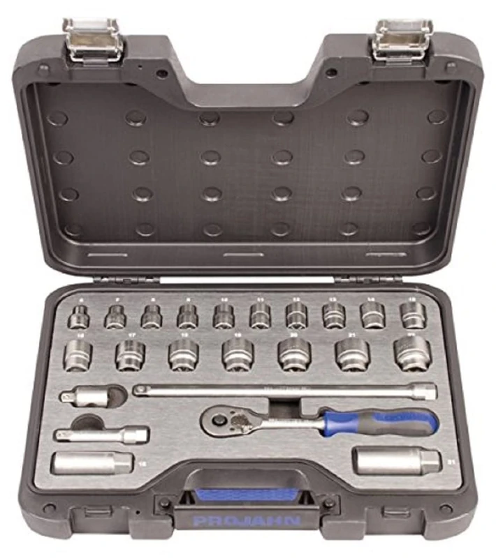 PROJAHN 3903802 Industrial Socket Set, Black, 3/8-Inch, Set of 23 Piece - Image 1
