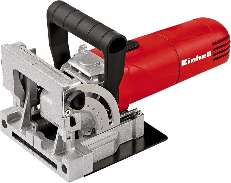 Einhell TC-BJ 900 Biscuit Jointer | 860W Plate Joiner with 100mm Mini Circular Saw Cutter, Variable Cutting Depth (Max 14mm) | Biscuit Joiner with Dust Extraction for Woodworking