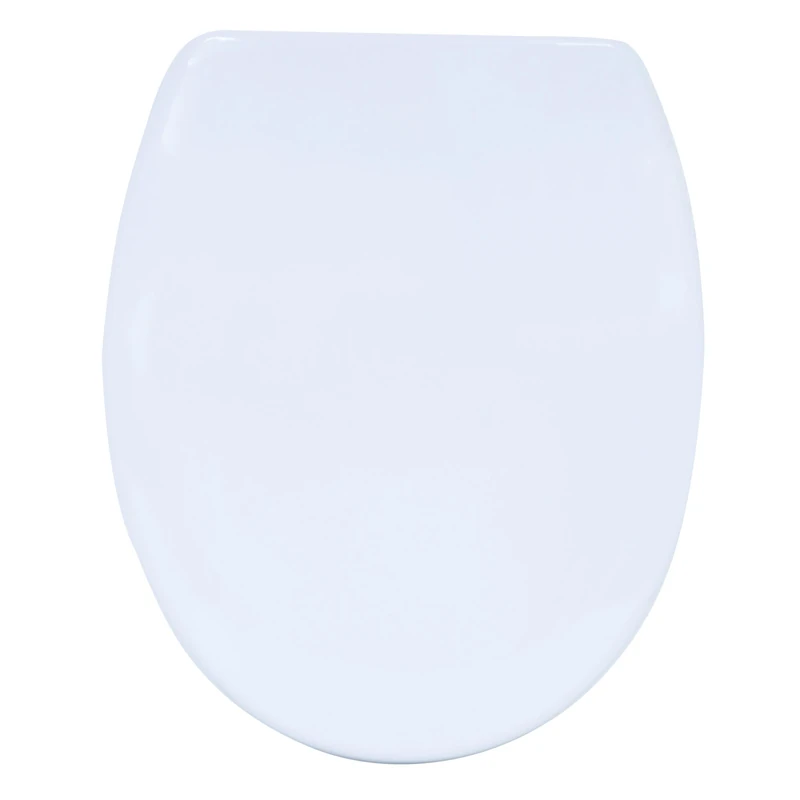 MSV Polyresin/Stainless steel Toilet Seat, White
