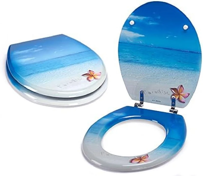 MSV Paradise Toilet Seat - Multi-Colour Langkawi Design