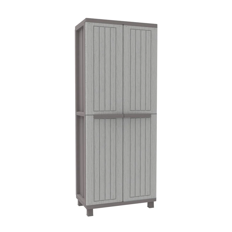 Terry, Jwood 368, 2 Door Cabinet with 1 Internal Shelving and 4 Shelves - 68x37.5x170 cm