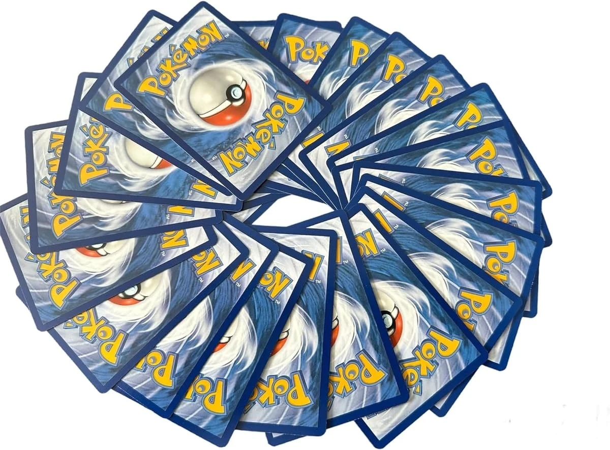 100 Assorted Pokemon Trading Cards with 7 Bonus Holo Foils