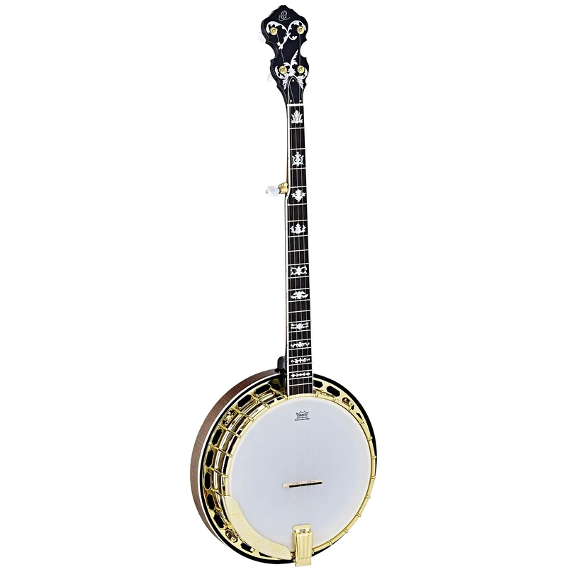 Ortega Guitars OBJ950-FMA Raven Series 5-String Banjo with Flamed Maple Resonator and 3-Ply Solid Maple Rim