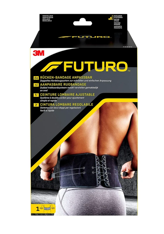 Futuro FUT46820 Adjustable Back Support, Black