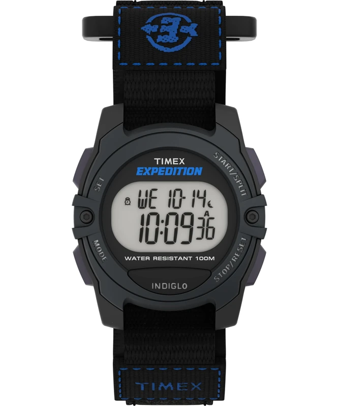 Timex Unisex Expedition Mid-Size Digital CAT Black Fast Wrap Strap Watch TW4B02400