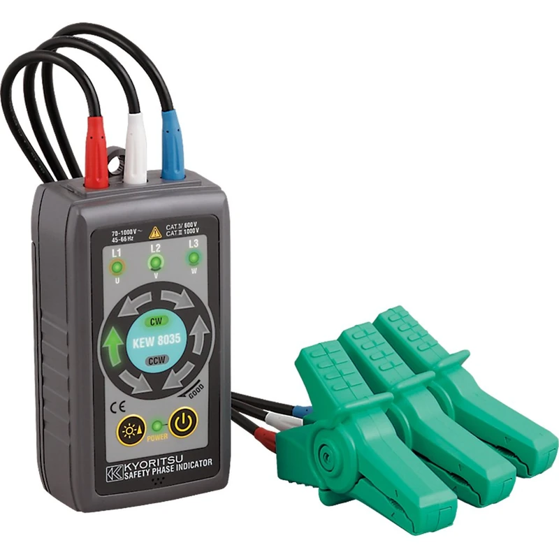 Kyoritsu KEW 8035 Indicator of Senses Cyclic Phases with High Safety LED, Grey - Image 1
