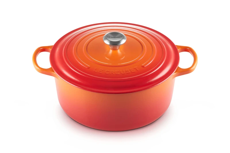 Le Creuset Signature Enamelled Cast Iron Round Casserole Dish With Lid, 30 cm, 8.1 Litres, Volcanic, 21177300902430