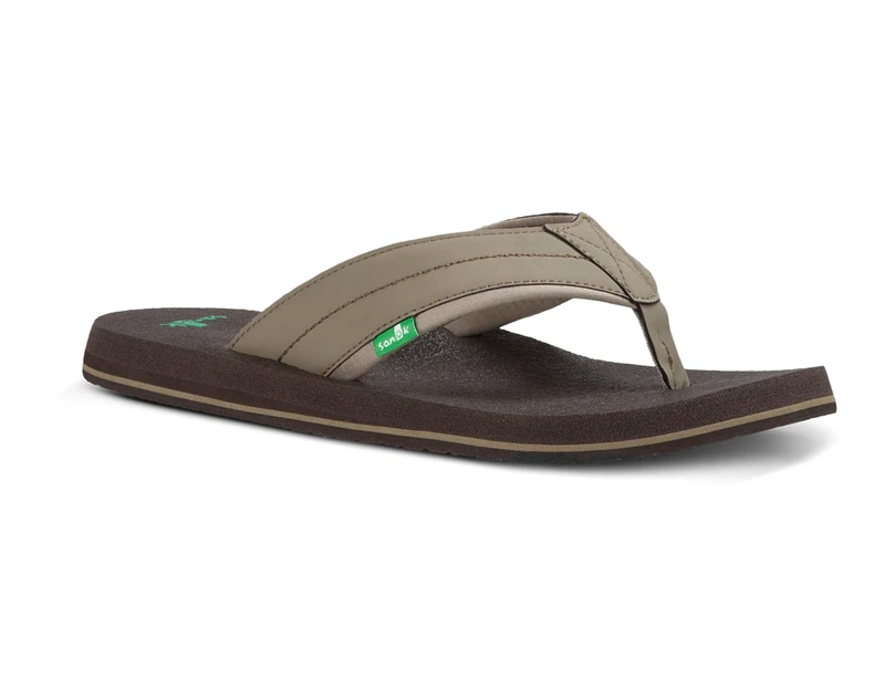 Sanuk Men's Beer Cozy 2 Flip-Flop, Brindle, 5 UK