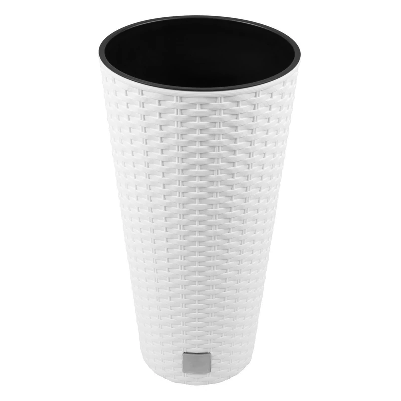 Prosper Plast DRTUS400-S449 34 x 5.9 x 34 cm Rato Tubus Flowerpot - White (6-Piece)