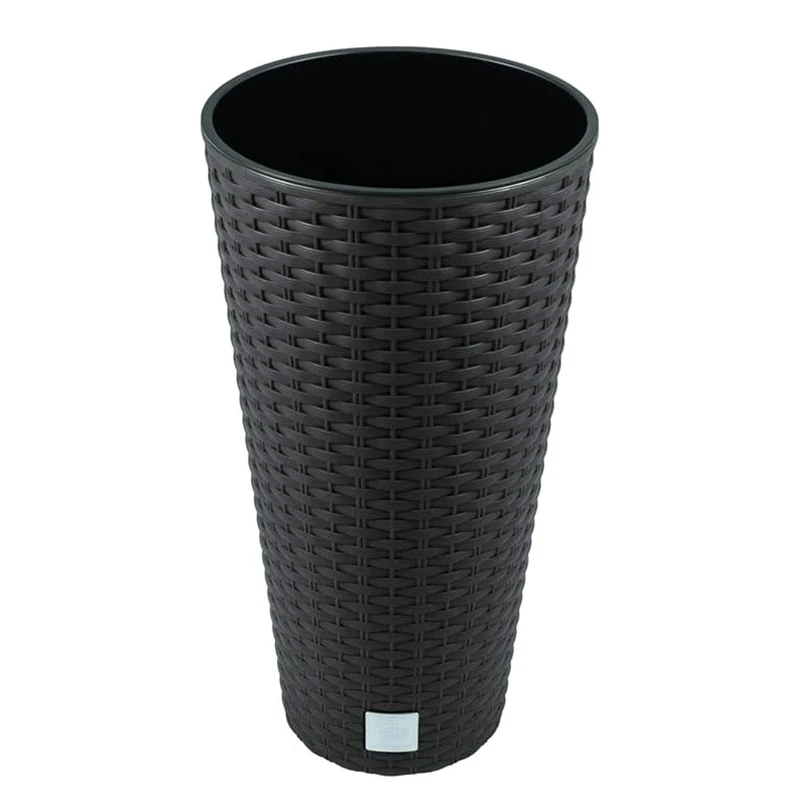 Prosper Plast DRTUS400-S433 34 x 5.9 x 34 cm Rato Tubus Flowerpot - Anthracite (6-Piece)