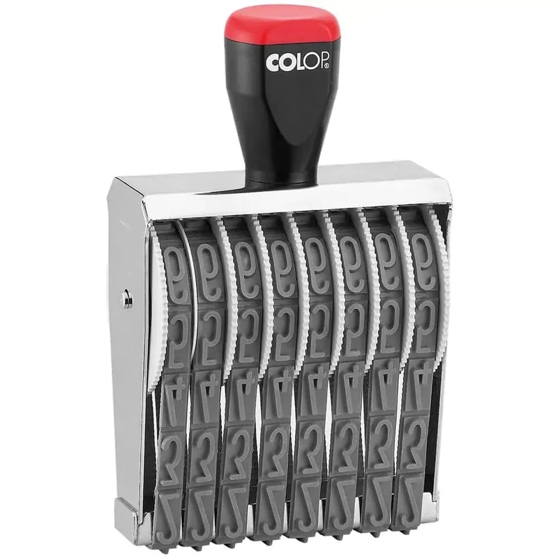 COLOP 18008 18mm 8 Band Rubber Numbering Stamp