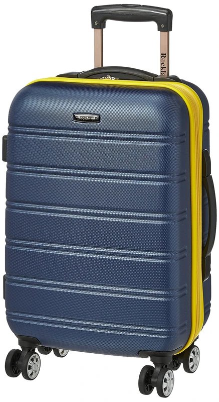 Rockland Melbourne Expandable Hard Case, Navy, Carry-On 20", Melbourne Hardside Expandable Spinning Wheel Luggage
