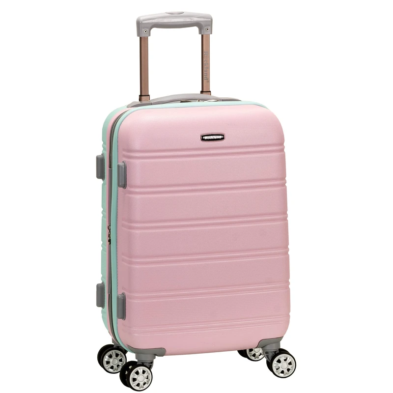 Rockland Melbourne Expandable Hard Case, Mint, Carry-On 20", Melbourne Hardside Expandable Spinning Wheel Luggage