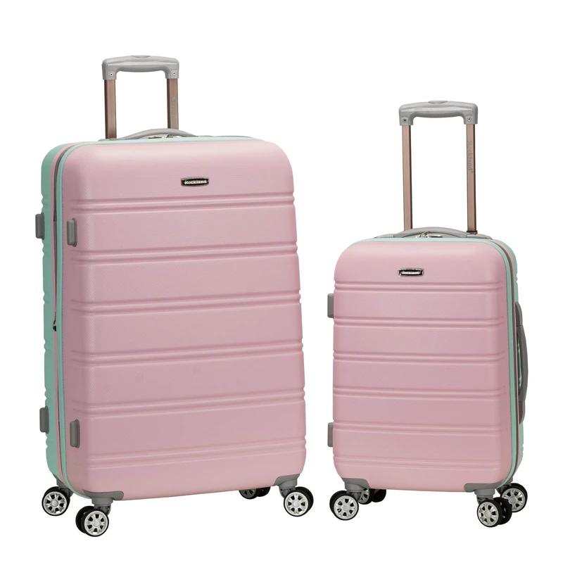 Rockland Melbourne Expandable Hard Shell Trolley, Mint, 28"x17"x12", Melbourne