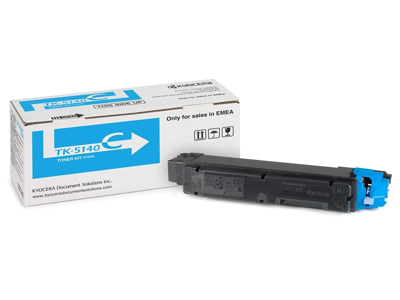 Kyocera Toner Cartridge TK-5140 C - CYAN - 5.000 Pages High Capacity Genuine Premium Printer Toner - 1T02NRCNL0 - T02NRCNL - for ECOSYS M6030cdn, ECOSYS M6530cdn, ECOSYS P6130cdn