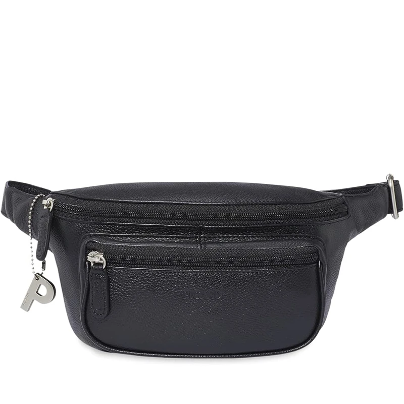Picard Luis Women's Belt Bag, Multicoloured, Made of Cowhide Leather, Small, with Zip, Belt Bag, Everyday Use, Black, Standard Size, Belt Bag