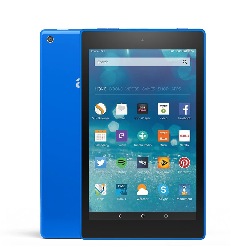Fire HD 8 Tablet, 8'' HD Display, Wi-Fi, 16 GB (Blue) - Includes Special Offers