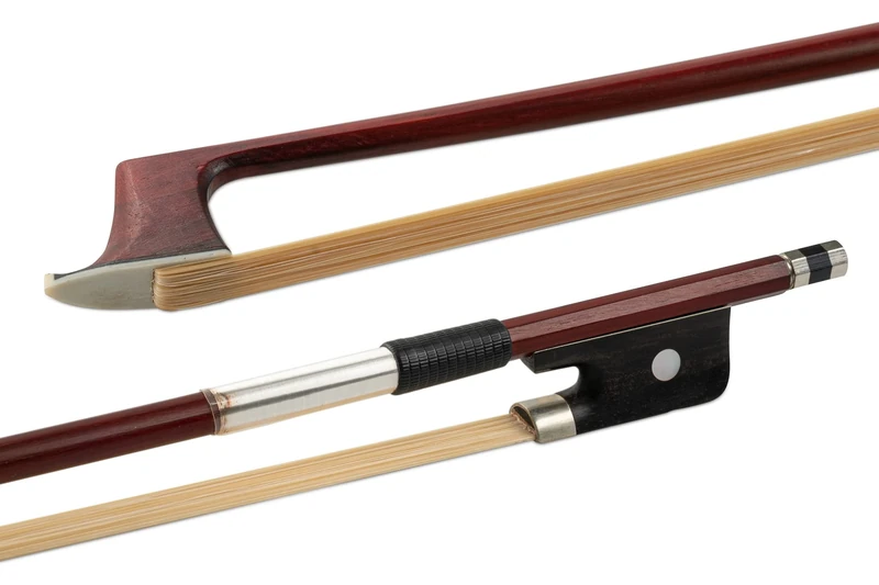 GEWA viola bow Massaranduba 3/4 ebony frog with drawers, natural hair cover