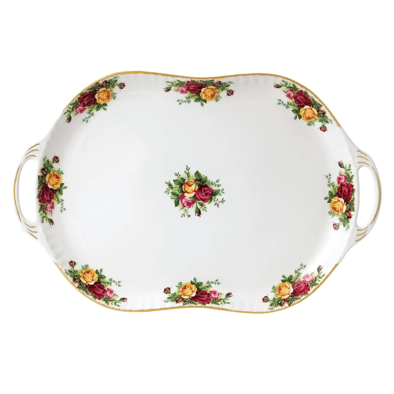 Royal Albert Old Country Roses 40006484 Turkey Platter 48cm White, Fine Bone China