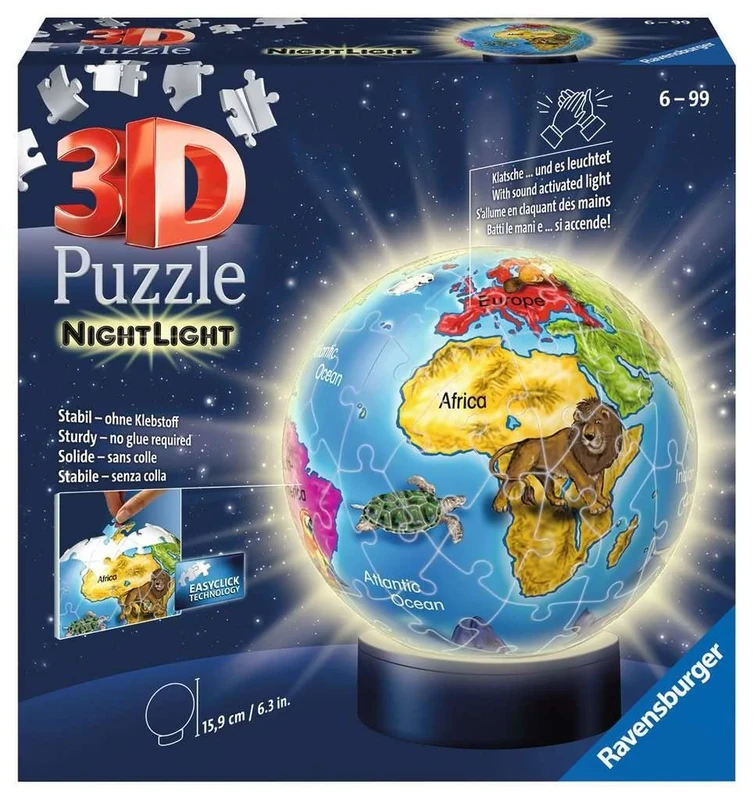 Ravensburger 72 el. PodĹwietlany globus [PUZZLE]