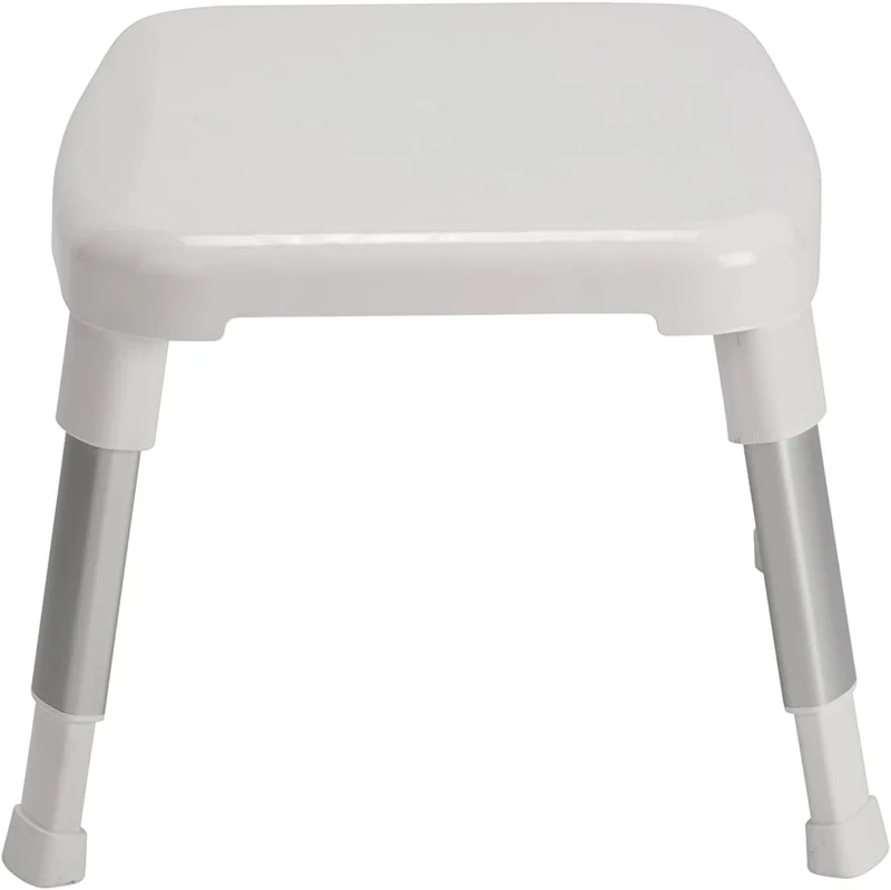 Croydex Small Adjustable Shower Stool, White