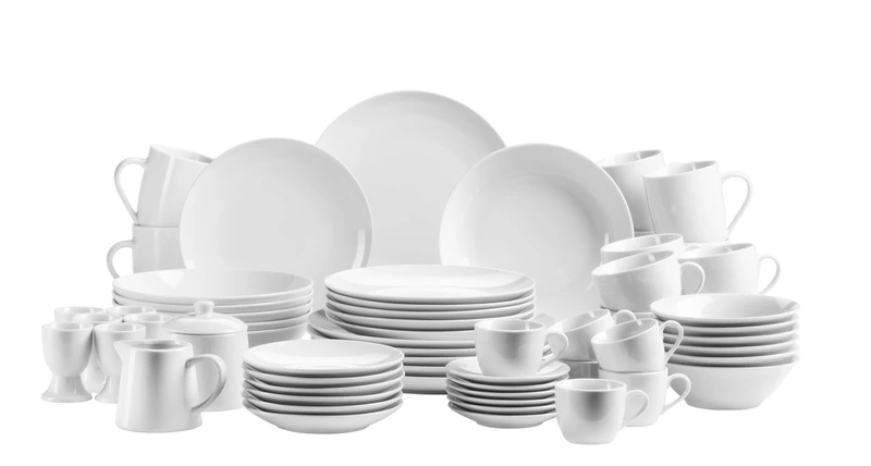 Domestic by Mäser Alesia Series Dinner Service, 62 Pieces for 6 people, perfect starter set