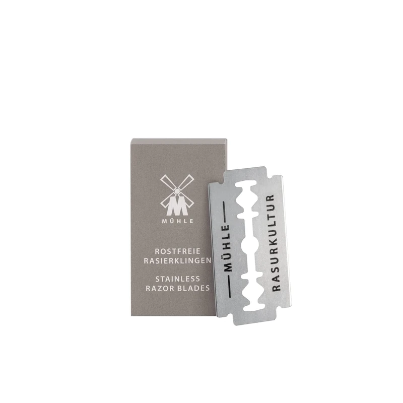 MUHLE 10 Pack Safety Razor Blades - Double Edge, 10 Stainless Steel