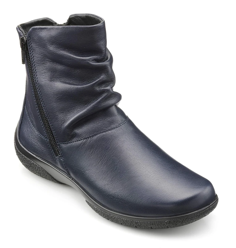Hotter Womens Whispe Fashion Boot, Navy, 6.5 UK Wide - Image 1
