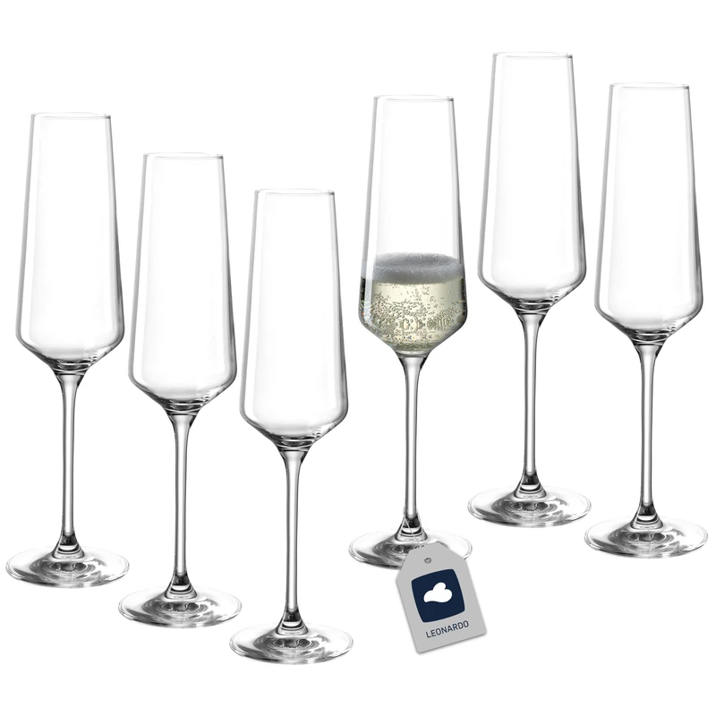 Leonardo Puccini Champagne Glass, Clear Set of 6