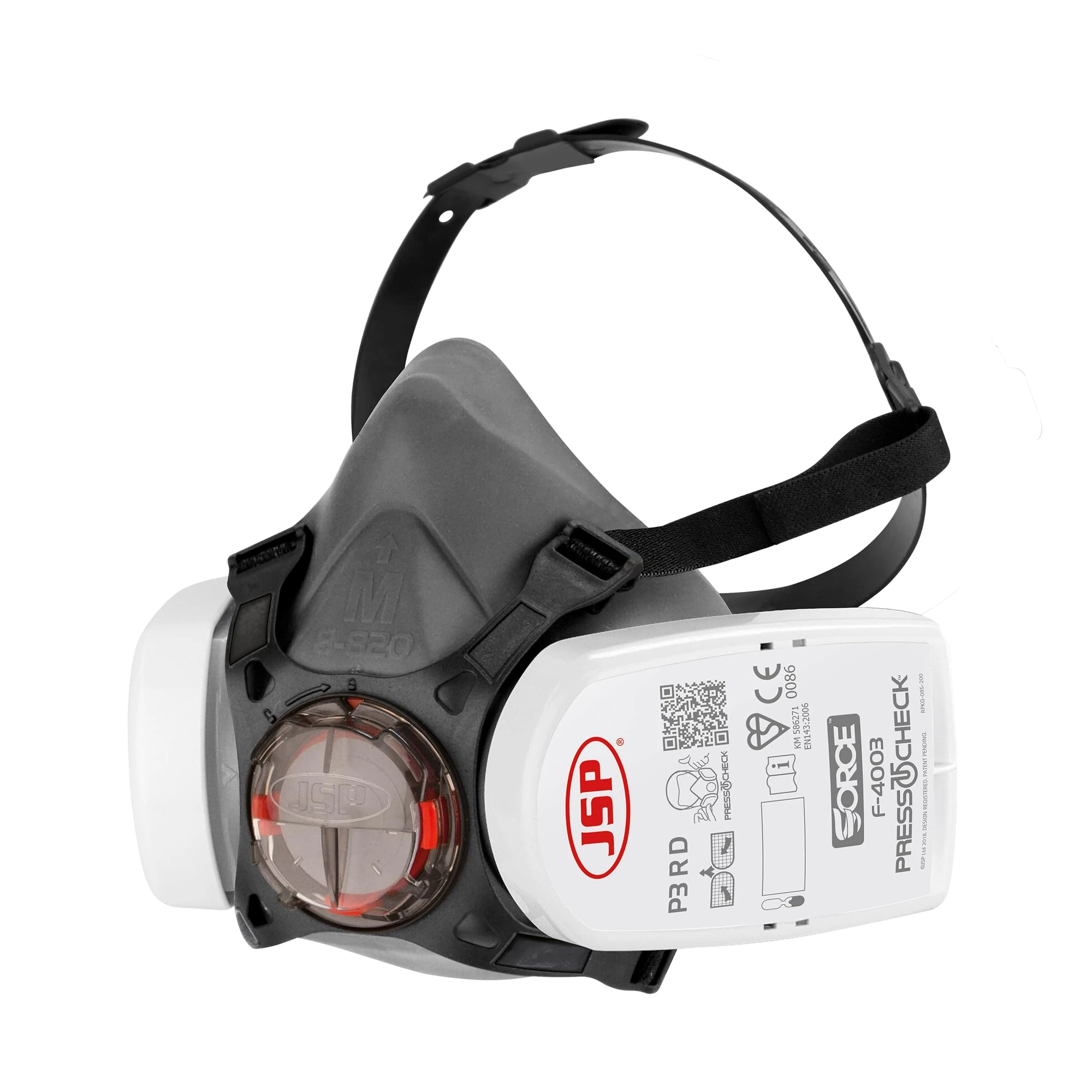 JSP Force®8 Half-Mask Respirator with PressToCheck™ - P3 Filters (BHT0A3-0L5-N00)