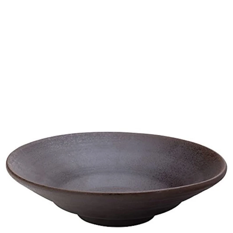 Utopia Fuji Bowl 9inch / 22.5cm - Set of 6 - Black Terracotta Tapas Serving Bowl