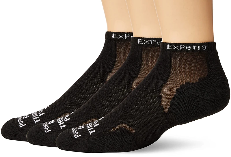 Thorlos Experia XCCU Thin Cushion Running Low Cut Socks - black - S