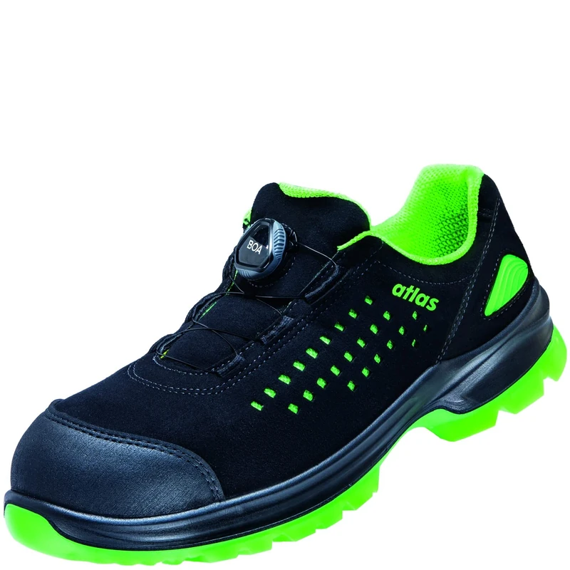 ATLAS Unisex's 624001p39 SL 9205 XP Boa 2.0 ESD S1P W.10 Size 39, Black Green, EU
