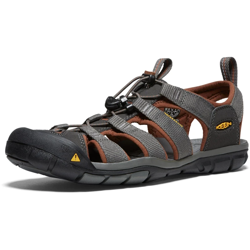 KEEN Men's Clearwater CNX Sandal, Brown Raven Tortoise Shell, 13 UK