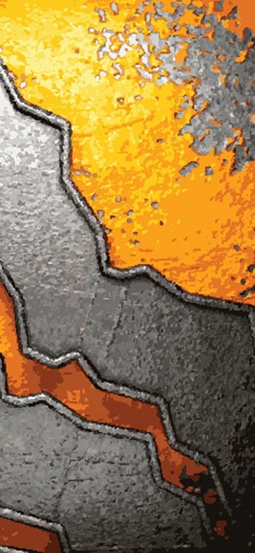 PeelitStickit Metal Wallpaper, Wall Mural ID-017, vinyl