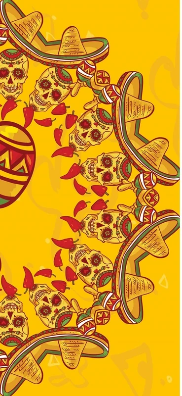 PeelitStickit Skull with Flowers, Wallpaper Design, Wall Mural ID-005, vinyl
