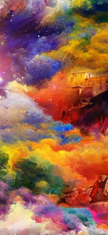 PeelitStickit Sky and Stars Art Wallpaper Design, Wall Mural ID-011, vinyl