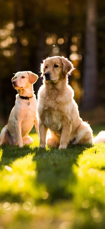 PeelitStickit Two Dog, Animal Wall Murals ID-168, vinyl