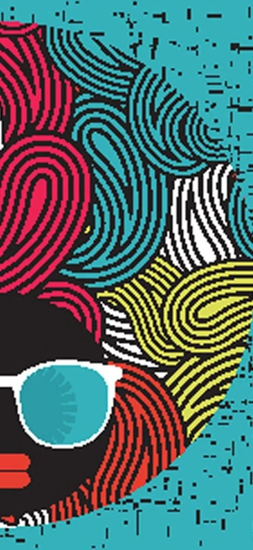 PeelitStickit Women Head Pattern Wallpaper, Wall Mural ID-015, vinyl