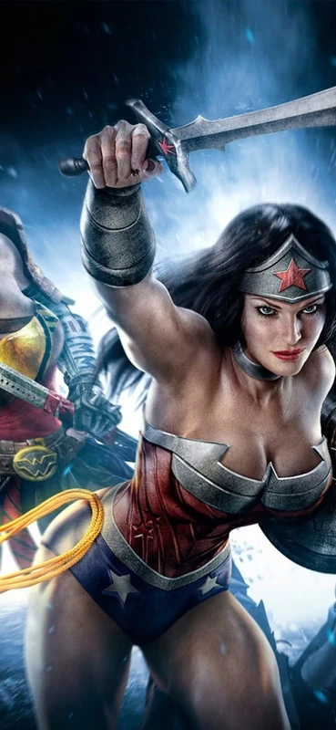 PeelitStickit 60 Width x 130 cm Height Wonder Woman 5" Vinyl Wall Mural - Image 1