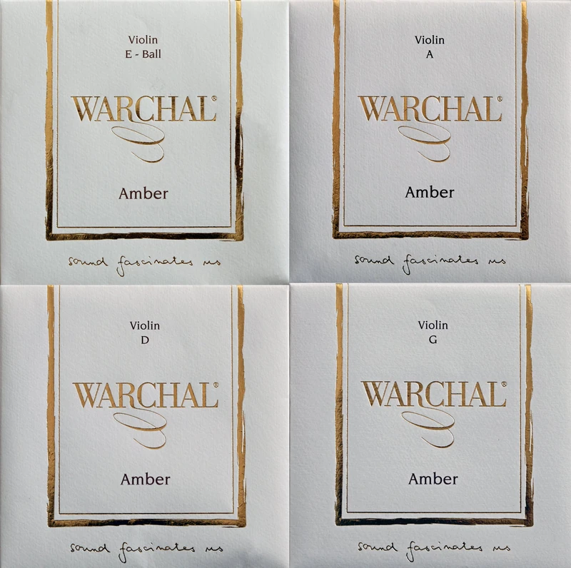 Warchal Amber Violin String Set with Ball - Image 1