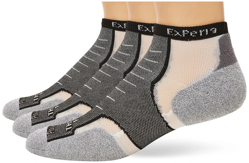 Thorlos Unisex Xccu Thin Cushion Low Cut Running Socks, Black (3 Pair Pack), L UK - Image 1