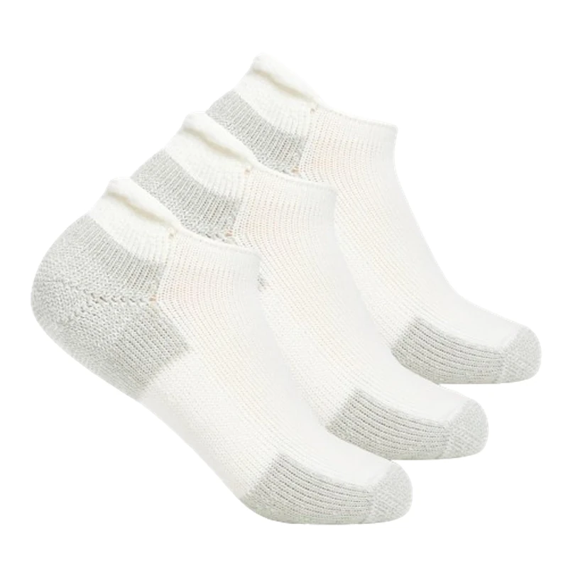 Thorlos Unisex J Running Thick Padded Rolltop Sock, White, Medium
