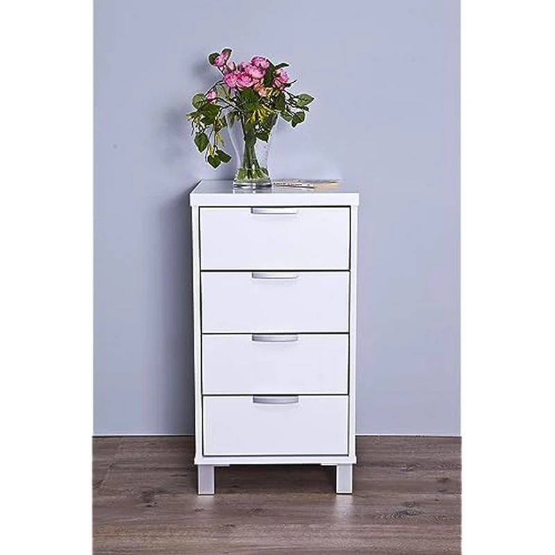 Intradisa 143 - Chest of drawers, 4 cm wide, white