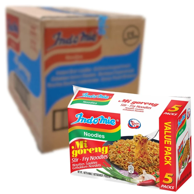 Indomie Mi Goreng Fried Instant Noodles, 80 g (Pack of 40)