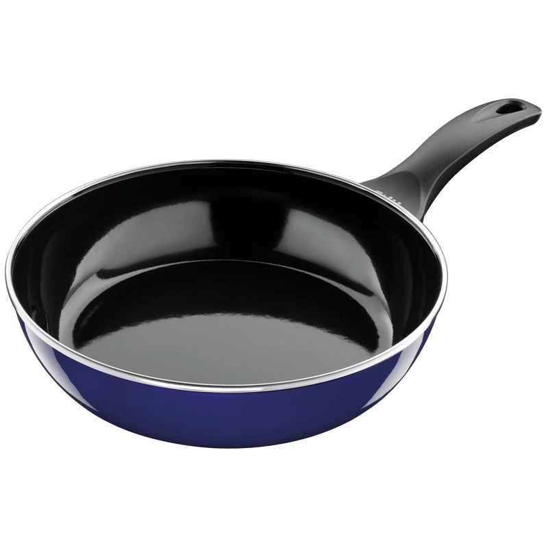 Silit Uncoated Emma with Flame Protection Silargan Functional Ceramic Frying Pan, Blue, 24 cm
