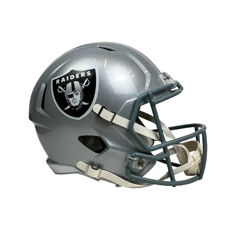 NFL Oakland Raiders Riddell Full Size Replica Speed Helmet, Medium, Silver