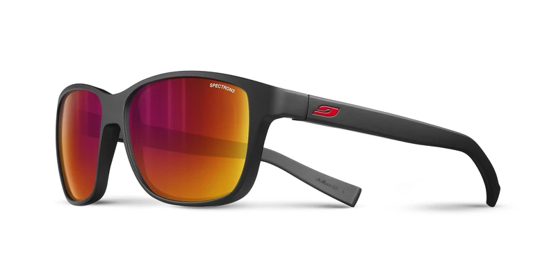 Julbo Unisex's Powell Sunglass, Matt Black/Red, One Size