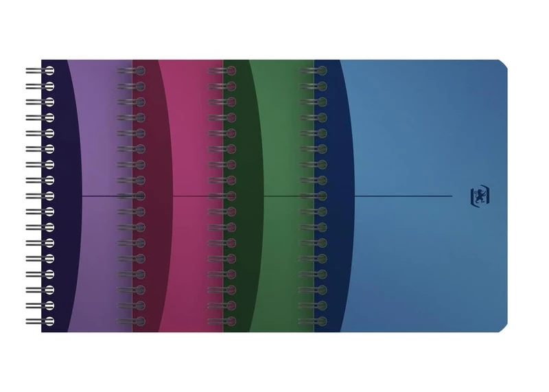 Oxford A6 Squared Urban Mix Spiral Notebook 4 Colours Pack of 10